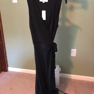 Black wrap around dress